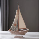 Estatuetas de Barco a vela de Madeira, Estilo Mediterrâneo, Veleiro de Madeira, Artesanato, Sala De Estar Em Casa, Decoração Náutica Presente