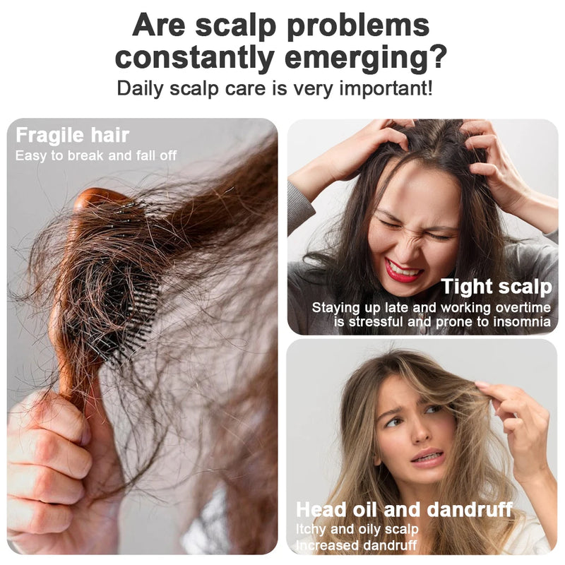 4 modos de spray elétrico massagem pente vibração couro cabeludo cabeça massageador 630nm luz vermelha escova crescimento do cabelo óleo essencial ferramenta cuidados com o cabelo