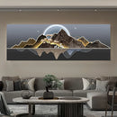 Pintura De Paisagem De Luxo Moderno Para Sala De Estar, Wall Art Poster, Pintura De Lona, Decoração De Casa, Decoração Estética Sem Moldura