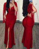 Elegância em Movimento - Vestido com Tassel e Fenda Deslumbrante