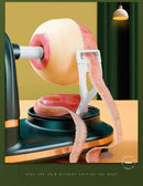Manivela descascador de maçã cortador slicer descascador de batata com lâminas de aço inoxidável máquina de descascar frutas vegetais utensílios de cozinha