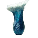 1pc oceano onda pequeno vaso resina artesanato oceano onda vaso decoração oceano série azul decoração para casa 2024