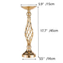 Vaso de ferro de luxo para decoração de casamento, guia rodoviário, castiçal, castiçal, jantar à luz de velas, sala de estar, casa