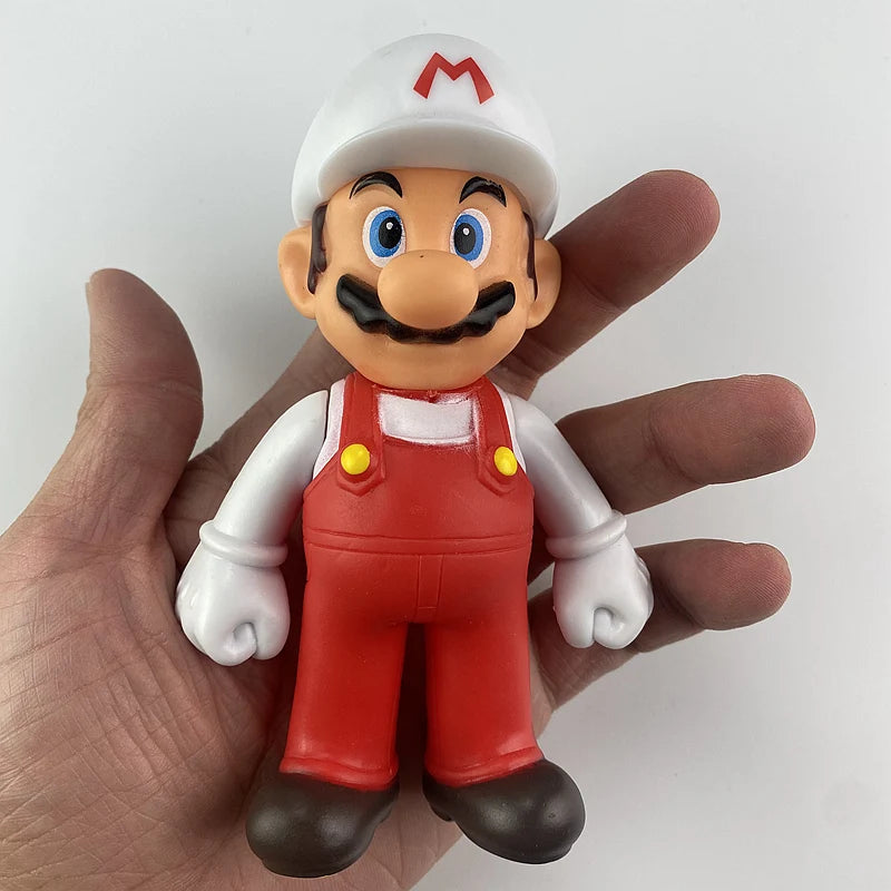 Action Figure Brinquedos de Super Mario, Puxe o Carro, Yoshi Verde, Donkey Kong, Bowser, Luigi, Sapo, Jogo de Anime, Presentes para Crianças, 24 Estilos