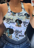 Camiseta sexy com estampa feminina, colete pequeno, verão, casual, legal, sem mangas, moda