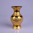 Vaso cerâmico para Buda Adore o deus da riqueza Guanyin Ouro Garrafa de água Templo budista oferecendo flores Suppli budista