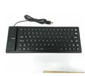 Teclado de silicone dobrável 85/109 teclas USB com fio silencioso à prova d'água à prova de poeira Soft Touch Rollup para notebook laptop