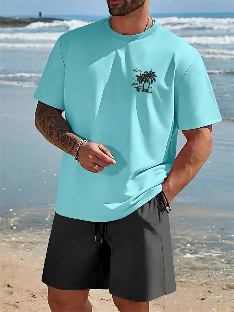 Estilo Tropical: Conjunto Masculino para Esporte e Lazer