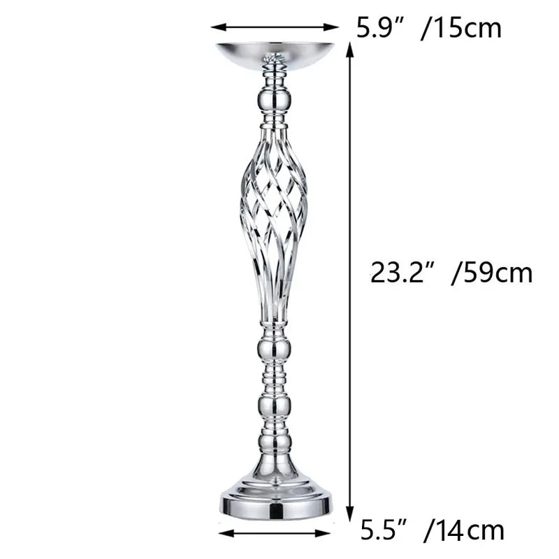 Vaso de ferro de luxo para decoração de casamento, guia rodoviário, castiçal, castiçal, jantar à luz de velas, sala de estar, casa