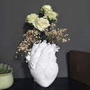 Vaso de coração pote seco arte vaso estátua humana recipiente simulado anatomia coração presente decorativo presente do dia dos namorados