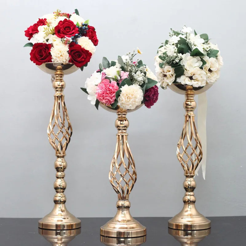 Vaso de ferro de luxo para decoração de casamento, guia rodoviário, castiçal, castiçal, jantar à luz de velas, sala de estar, casa