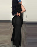 Elegância em Movimento - Vestido com Tassel e Fenda Deslumbrante
