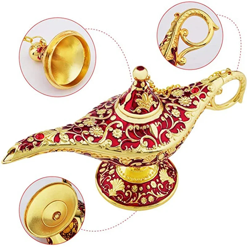Lendário Aladdin Magic Genie Table Lamp, Lâmpada Retro Europeia, Artesanato De Metal, Decoração De Casa, Festa De Casamento