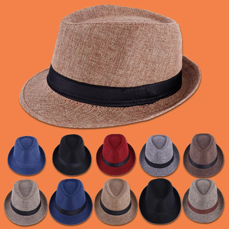 Estilo Jazz - Chapéu Fedora Unissex para Praia