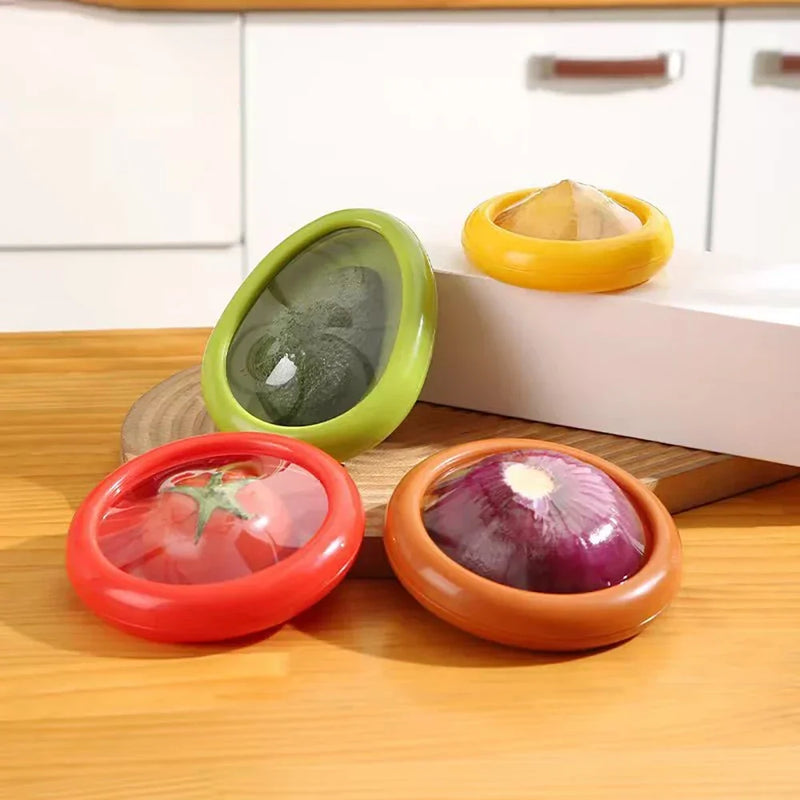 Abacate caixa de armazenamento de alimentos frutas fresco-mantendo capa vegetal preservação selo capa colorida ferramentas de cozinha acessórios de cozinha