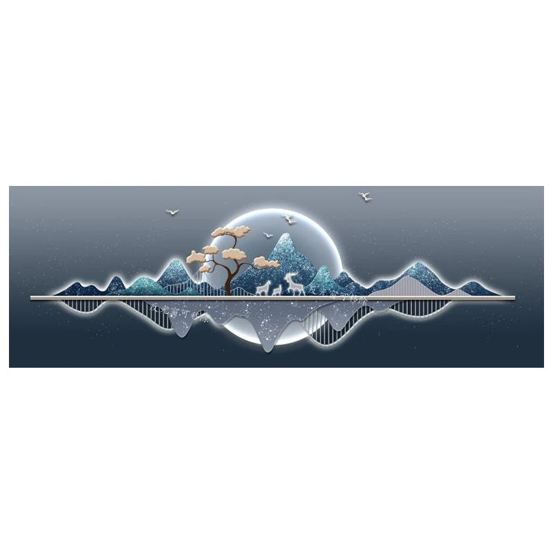 Pintura De Paisagem De Luxo Moderno Para Sala De Estar, Wall Art Poster, Pintura De Lona, Decoração De Casa, Decoração Estética Sem Moldura