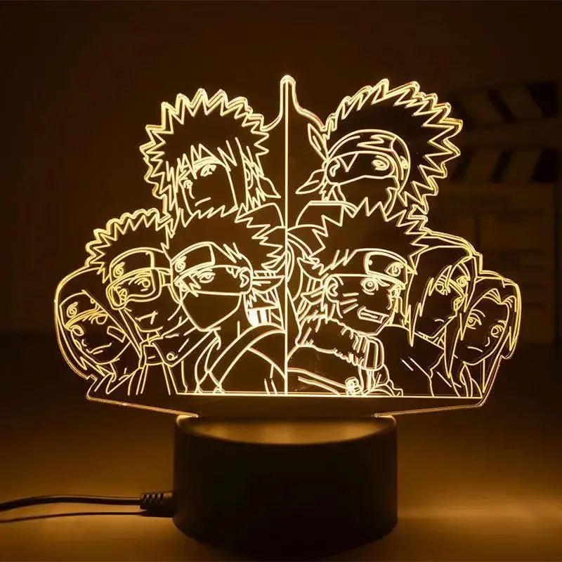 Naruto Anime para Crianças, Boruto, Itachi, Akatsuki, Uzumaki, Minato, Akatsuki, Lâmpada do quarto, Brinquedos de presente