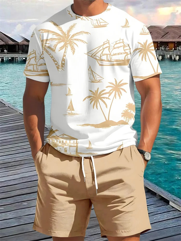 Estilo Tropical: Conjunto Masculino para Esporte e Lazer