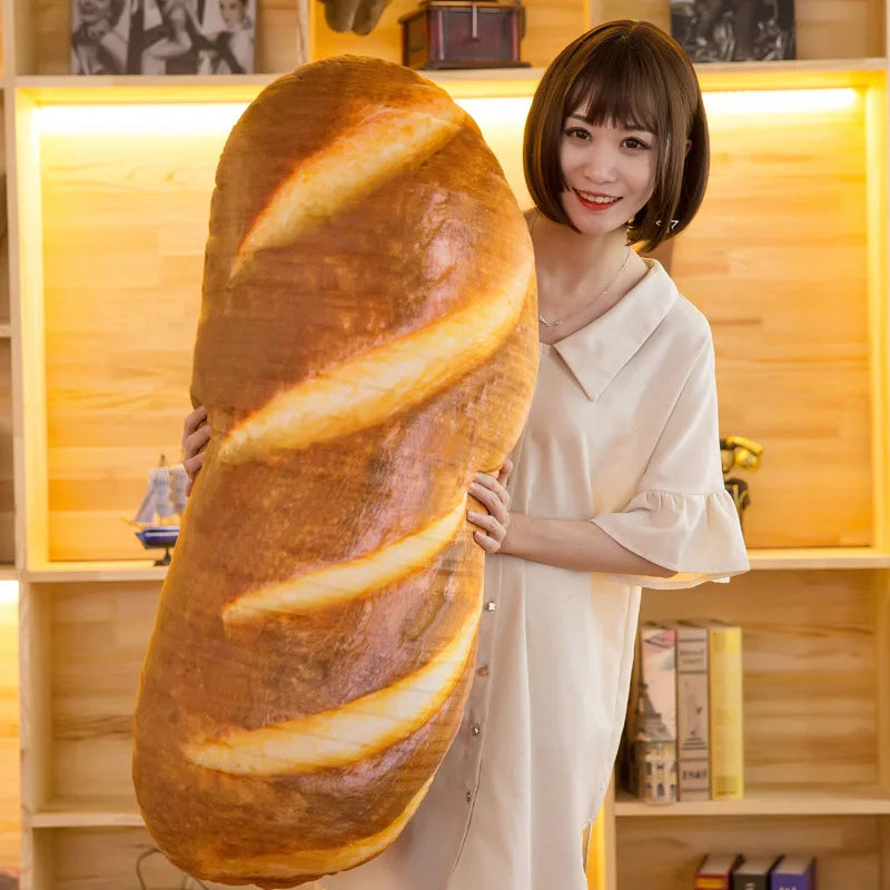 Design de pão de pelúcia lance almofada macio lavável removível travesseiro crianças quarto presente brinquedo recheado casa decorativa poduszki dekoracyjne