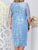 2025 feminino sring vestido de verão festa de casamento convidado feminino fino ajuste renda floral elegante bodycon formal vestidos de festa plus size 5xl