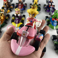 Action Figure Brinquedos de Super Mario, Puxe o Carro, Yoshi Verde, Donkey Kong, Bowser, Luigi, Sapo, Jogo de Anime, Presentes para Crianças, 24 Estilos
