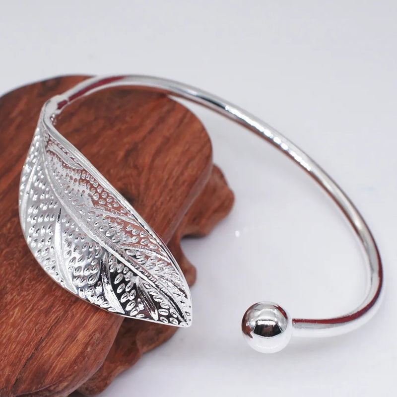 Pulseira Folha Brilhante