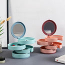 Jóias Stand Holder Display Bandeja, Caixa De Armazenamento De Jóias, suporte De Plástico Rotativo Multilayer, Caixa De Anel De Brinco, Cosméticos, 1Pc