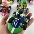 Action Figure Brinquedos de Super Mario, Puxe o Carro, Yoshi Verde, Donkey Kong, Bowser, Luigi, Sapo, Jogo de Anime, Presentes para Crianças, 24 Estilos