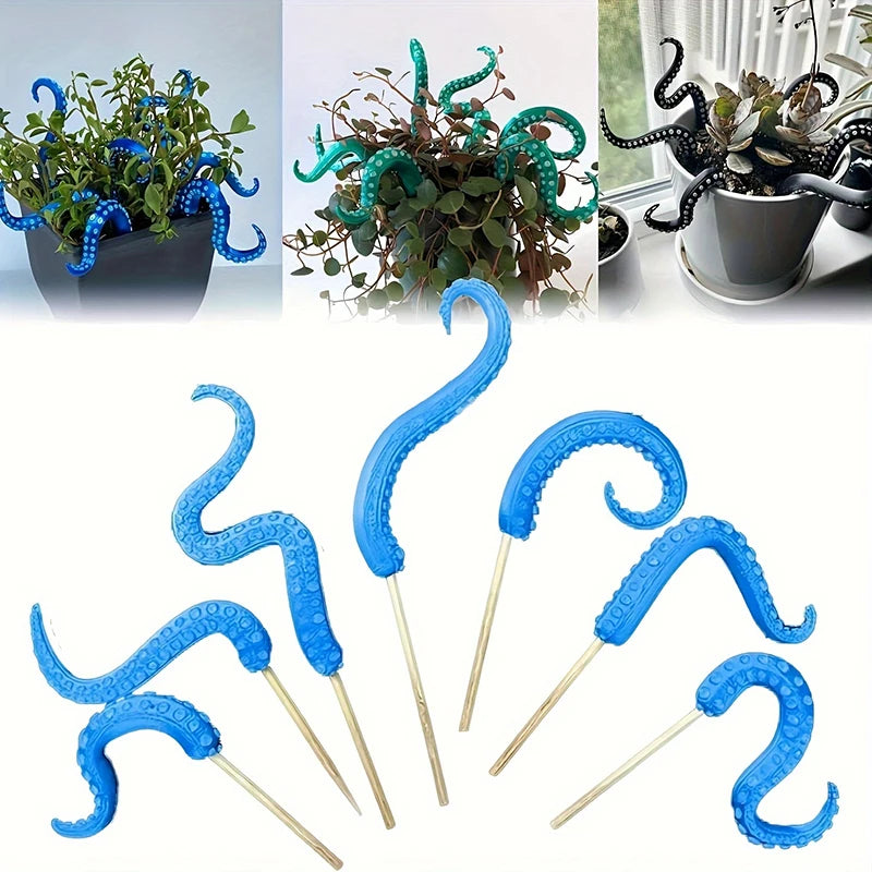 Sea Monster Octopus Tentacles 7-piece Set, Decorative Flower Pot, Home Gift Christmas