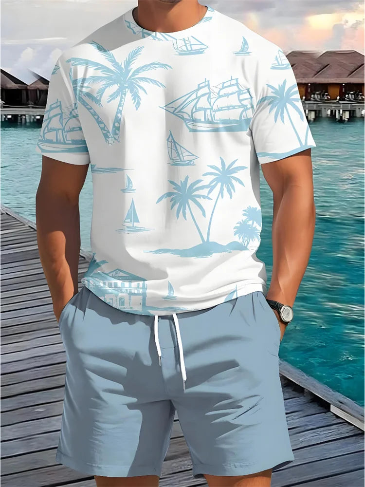 Estilo Tropical: Conjunto Masculino para Esporte e Lazer