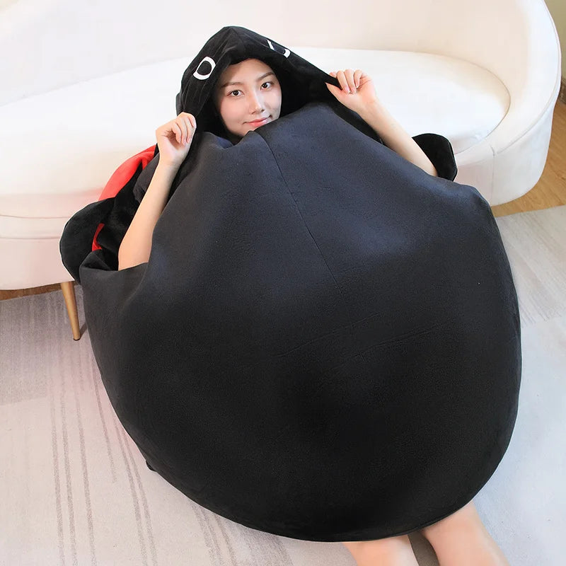 Venda quente interessante wearable joaninha escudo engraçado festa cosplay boneca recheado macio pelúcia dormir travesseiro cama almofada jogo presente