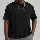 Camiseta masculina de verão simples de alta qualidade topo masculino todos os dias casual camisa esportiva tendência novas roupas oversized solto manga curta