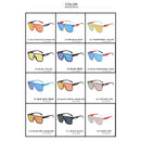 Óculos de sol grandes para homens e mulheres, óculos para esportes ao ar livre, óculos de sol para praia, tons coloridos, óculos, UV400, moda