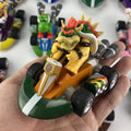 Action Figure Brinquedos de Super Mario, Puxe o Carro, Yoshi Verde, Donkey Kong, Bowser, Luigi, Sapo, Jogo de Anime, Presentes para Crianças, 24 Estilos