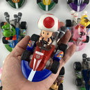 Action Figure Brinquedos de Super Mario, Puxe o Carro, Yoshi Verde, Donkey Kong, Bowser, Luigi, Sapo, Jogo de Anime, Presentes para Crianças, 24 Estilos