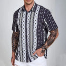 Verão Havaiano - Camisa Listrada Floral 3D e plus size