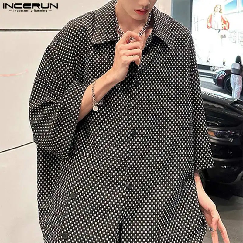 Estilo Coreano - Camisa Masculina Ponto de Charme