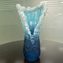 1pc oceano onda pequeno vaso resina artesanato oceano onda vaso decoração oceano série azul decoração para casa 2024