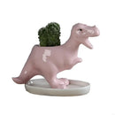 94pf Dinosaur Planter Pot para W/ Drenagem Bandeja Cacto Cactus Flor Contai