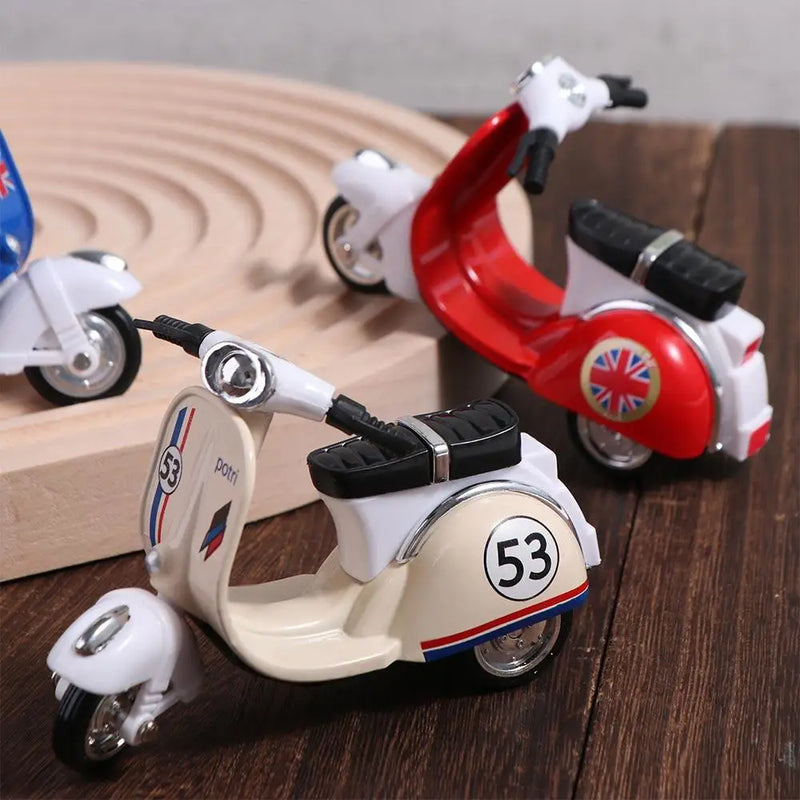 Portátil pull-back modelo de motocicleta diecast inércia mini motocicleta veículo brinquedo simulação em miniatura coleção de brinquedos de motocicleta