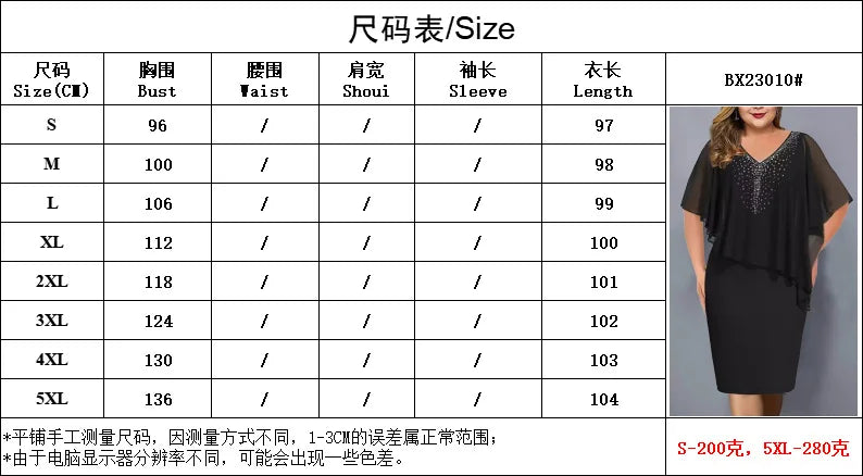 2024 novo elegante vestido de festa de verão strass decoração uso diário bodycon plus size chiffon senhora vestido de banquete