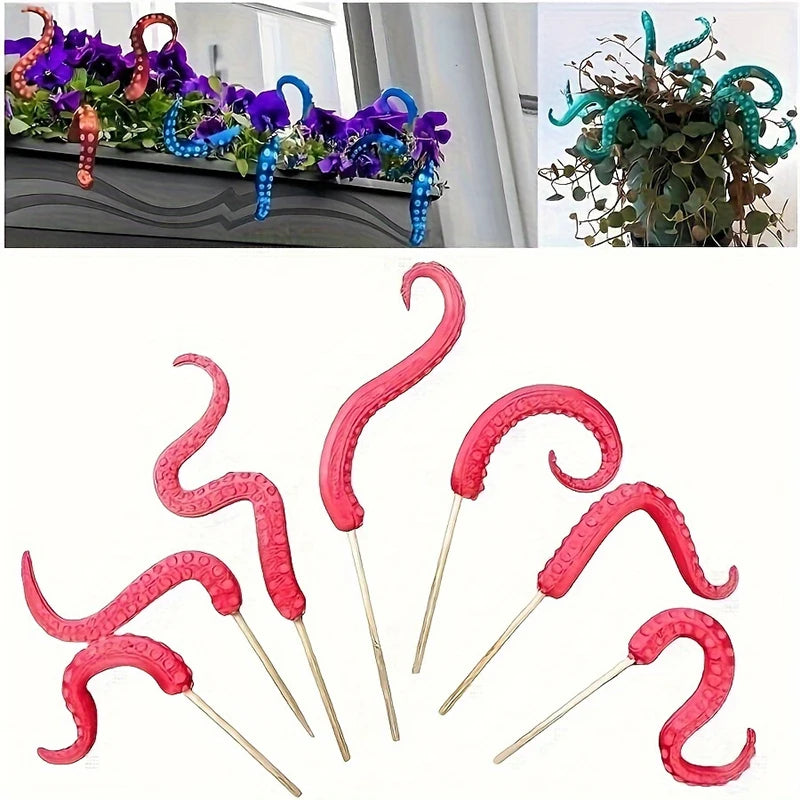 Sea Monster Octopus Tentacles 7-piece Set, Decorative Flower Pot, Home Gift Christmas