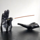 Gesto suporte de incenso resina gesto queimador de incenso para escritório em casa meditação yoga relaxamento mão incenso vara para decoração
