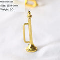 Saxofone miniatura para Dollhouse, modelo de instrumentos musicais clássicos, mini ornamentos musicais, presentes de Natal, acessórios para decoração