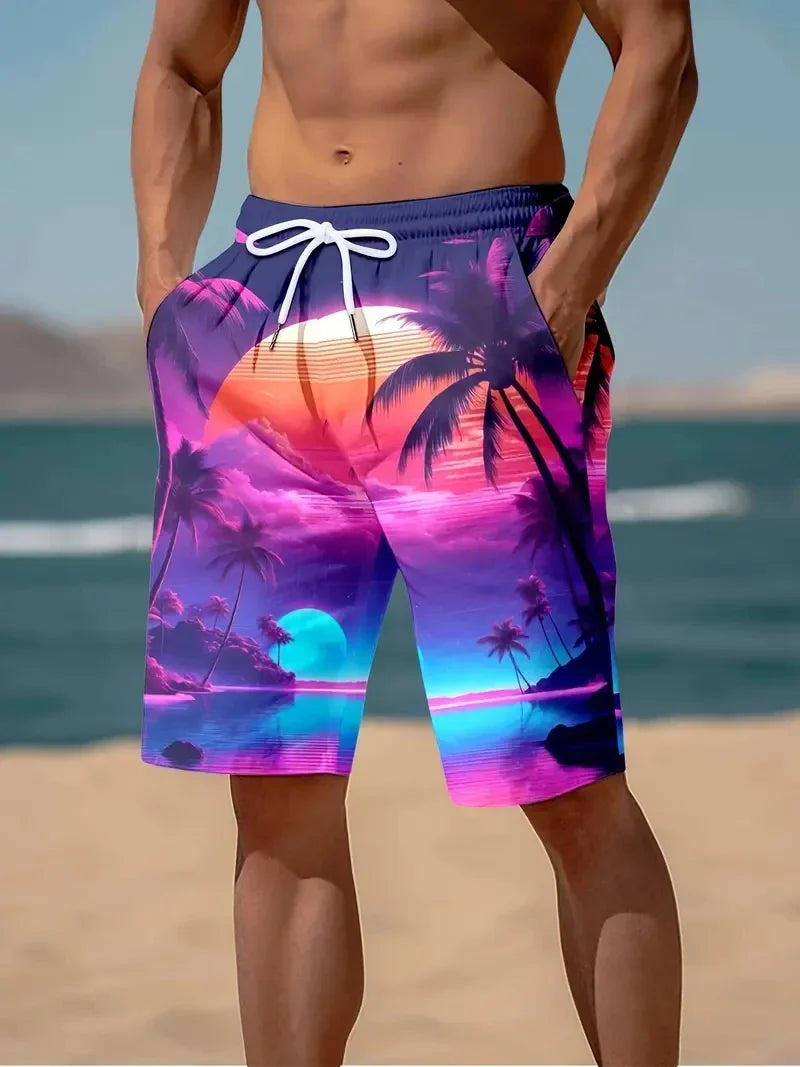 🌴 Vibe Tropical – Bermuda Praia Estilo Havaí