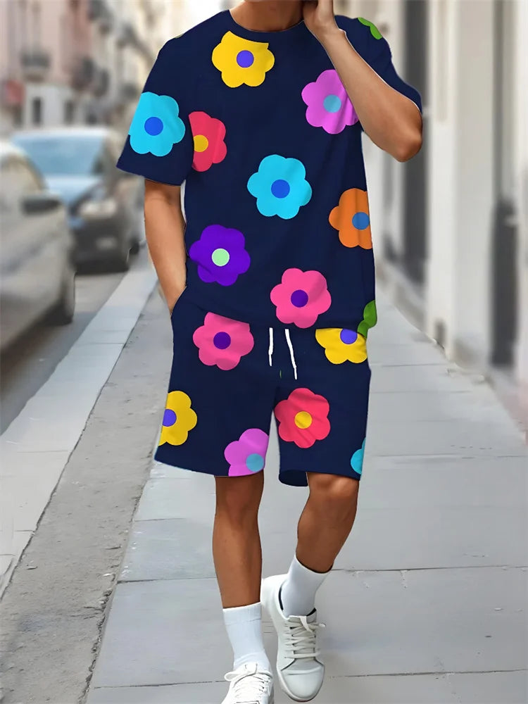 Estilo Tropical: Conjunto Masculino para Esporte e Lazer