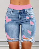 Elegância Urbana - Denim Skinny com Estampa e Rasgos