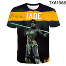 Camiseta Mortal Kombat 3D masculina e feminina, jogo de luta, streetwear casual, tops de manga curta, camiseta legal infantil, menino, menina, verão