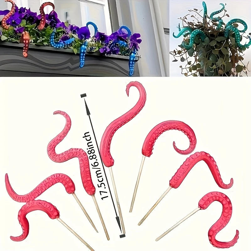 Sea Monster Octopus Tentacles 7-piece Set, Decorative Flower Pot, Home Gift Christmas
