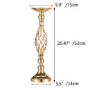 Vaso de ferro de luxo para decoração de casamento, guia rodoviário, castiçal, castiçal, jantar à luz de velas, sala de estar, casa